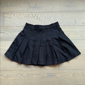 Classic Black Pleated Skirt